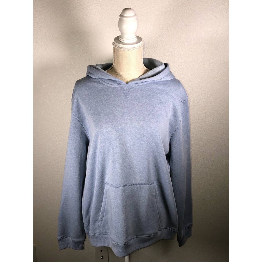 Karen Scott Sport Blue Heather Hoodie - XL